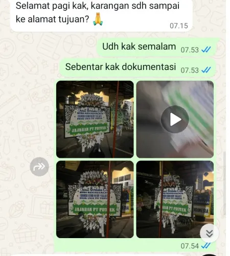 Pengiriman Papan Bunga Selamat Sawah Abah Bogor