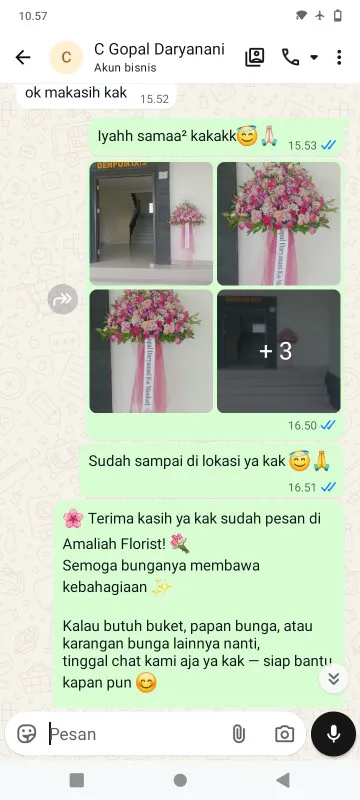 Pengiriman Karangan Bunga Sawah Abah Bogor