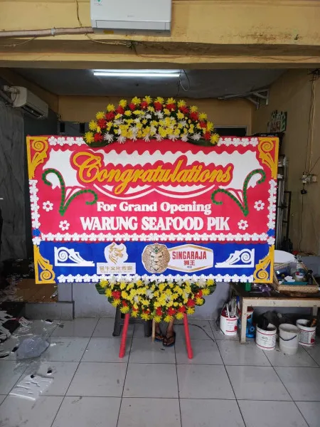 Papan Bunga Ucapan Selamat Sawah Abah Bogor