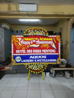 Papan Bunga di Sawah Abah Bogor