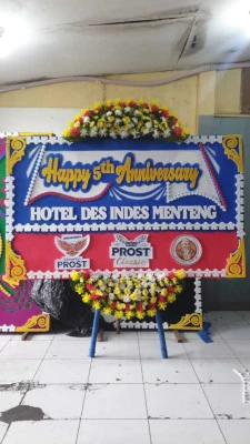 Papan Bunga di Sawah Abah Bogor